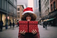 Stack box portrait holiday street. AI generated Image by rawpixel.