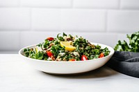 Kale quinoa salad vegetable plant food. AI generated Image by rawpixel.