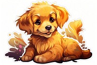 Golden dog animal mammal puppy. AI generated Image by rawpixel.