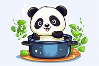 Panda bear cute food. AI generated Image by rawpixel.