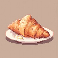 Croissant bread food breakfast. AI generated Image by rawpixel.