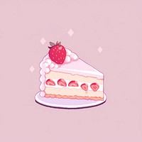 Mousse cake dessert berry cream. AI generated Image by rawpixel.