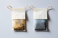 Teabags with label handbag accessories ingredient. AI generated Image by rawpixel.