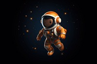 Mini astronaut astronomy space illuminated. AI generated Image by rawpixel.