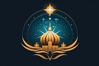 Ramadan tradition symbol logo spirituality architecture. AI generated Image by rawpixel.