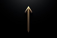 A black arrow pointing left symbol darkness weaponry. AI generated Image by rawpixel.