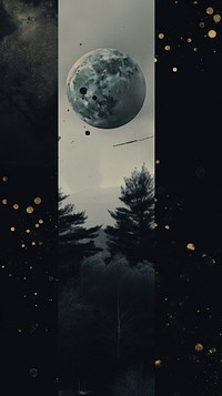 Black sky astronomy outdoors nature. AI generated Image by rawpixel.