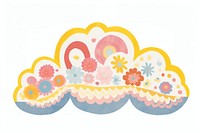 Cloud dessert pattern food. AI generated Image by rawpixel.