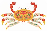 Crab seafood animal art. AI generated Image by rawpixel.