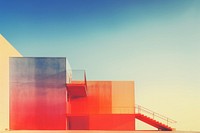 Light leak building architecture staircase outdoors. AI generated Image by rawpixel.