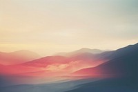 Light leak landscape mountain outdoors. AI generated Image by rawpixel.