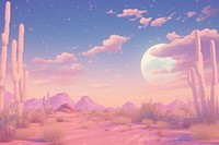 Desert landscape astronomy outdoors. AI generated Image by rawpixel.