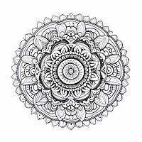 Line art of mandala backgrounds pattern drawing.