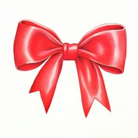 Drawing paper bow red. AI generated Image by rawpixel.
