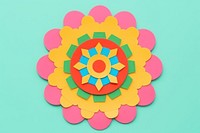Mandala craft paper art. AI generated Image by rawpixel.