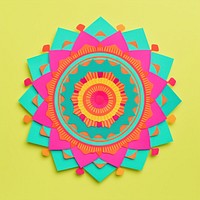 Mandala pattern craft art. AI generated Image by rawpixel.