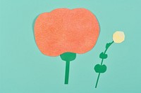 Speech bubble with pressed flower green plant art. AI generated Image by rawpixel.