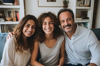Latina Argentinian family laughing adult smile. AI generated Image by rawpixel.