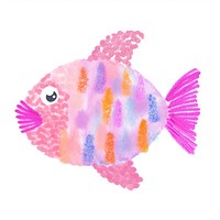 Fish aquarium animal white background. AI generated Image by rawpixel.