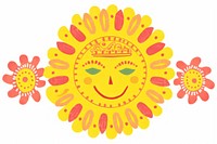Sun flower art representation. AI generated Image by rawpixel.