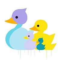 Family of duck animal nature bird. AI generated Image by rawpixel.