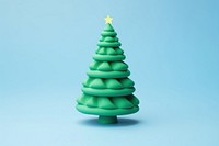 Christmas tree decorate in green red blue celebration decoration tradition. AI generated Image by rawpixel.