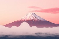 Fuji Mountain mountain outdoors volcano. AI generated Image by rawpixel.