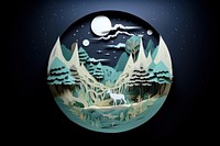 Paper craft world astronomy nature space. AI generated Image by rawpixel.