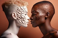 2 gay human faces portrait adult photo. AI generated Image by rawpixel.