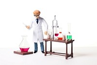 Scientist adult white background biochemistry. AI generated Image by rawpixel.