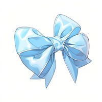 A blue bow white background celebration accessories. AI generated Image by rawpixel.