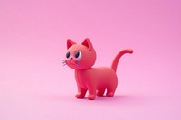 Cute cat walking figurine cartoon mammal. AI generated Image by rawpixel.