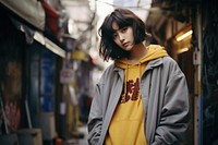 Korean teenager portrait fashion jacket. AI generated Image by rawpixel.