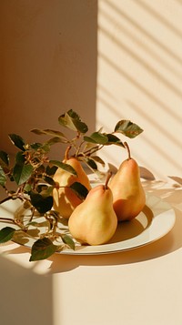 Pears plant fruit food. AI generated Image by rawpixel.