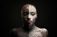 Diversity shapes portrait human photo. AI generated Image by rawpixel.