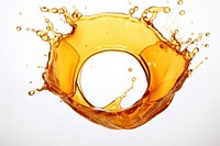 Honey splash circle white background refreshment. AI generated Image by rawpixel.