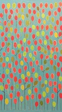 Cute botanical pattern art backgrounds. AI generated Image by rawpixel.