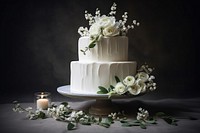 Wedding cake cream celebration dessert. AI generated Image by rawpixel.