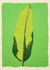 Banana leaf art plant green. AI generated Image by rawpixel.