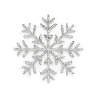 Simple snowflake icon silver shape white. AI generated Image by rawpixel.