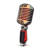 Microphone microphone white background technology. AI generated Image by rawpixel.