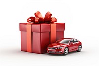 A red car gift vehicle wheel. AI generated Image by rawpixel.