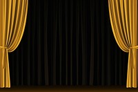 Curtain open backgrounds stage gold. 