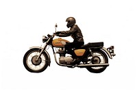 A person riding motorbike motorcycle vehicle helmet. AI generated Image by rawpixel.
