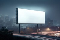 Billboard screen lighting traffic night. AI generated Image by rawpixel.