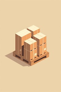 Cardboard box pallet carton. AI generated Image by rawpixel.