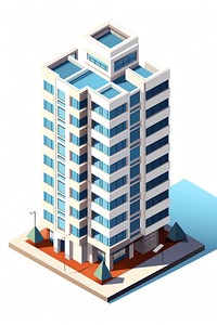 Simple apartment tower architecture skyscraper building. AI generated Image by rawpixel.