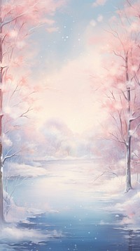 Winter backgrounds landscape outdoors. AI generated Image by rawpixel.