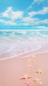 Beach outdoors horizon nature. 