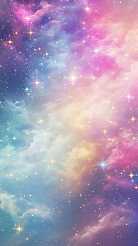 Rainbow galaxy backgrounds astronomy universe. AI generated Image by rawpixel.